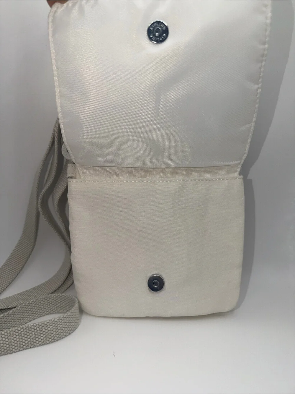Kipling Cream Compact Messenger Crossbody Bag for Men